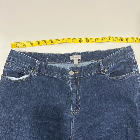J. Jill Blue Relaxed Jeans Timeless Comfort Size 16 Petite - Picture 4 of 6